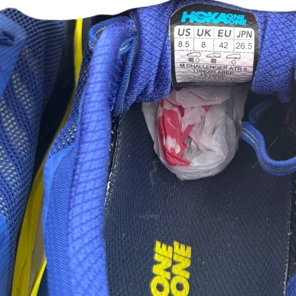 HOKA One One Men's Blue Challenger ATR 5 Trail Athletic‎ Sneakers Size 8.5 - Picture 10 of 10